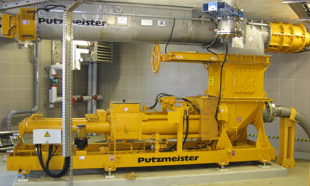 Sludge handling equipment from Putzmeister in Waste Water Treatment Plant Czajka/Poland
