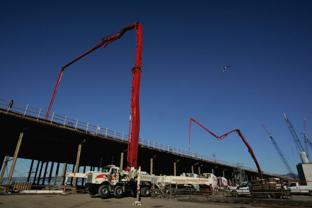 Oakland Bay Bridge: World's Largest Concrete Boom Pump Reaches Success on a Historic Project, USA