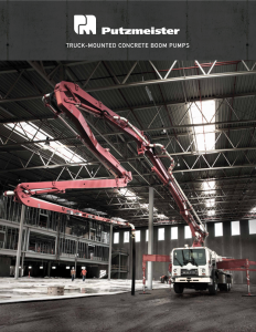 Truck-mounted boom pumps Brochure US