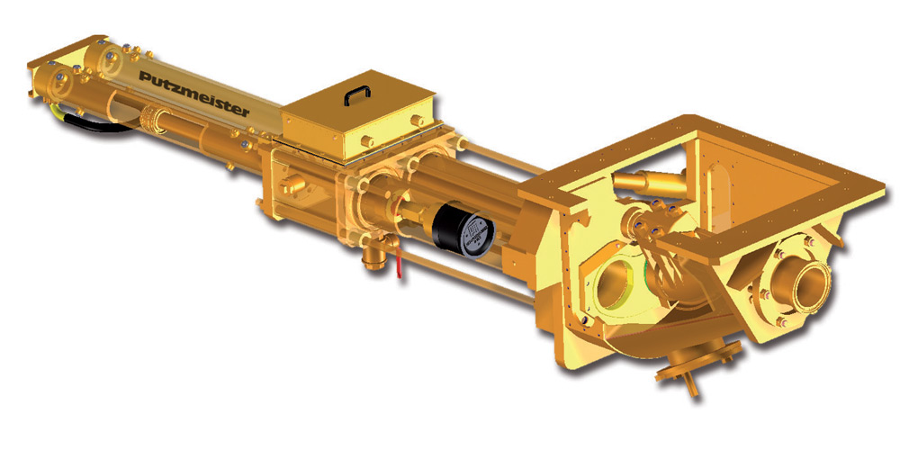 KOS solids handling pump with S-transfer tube