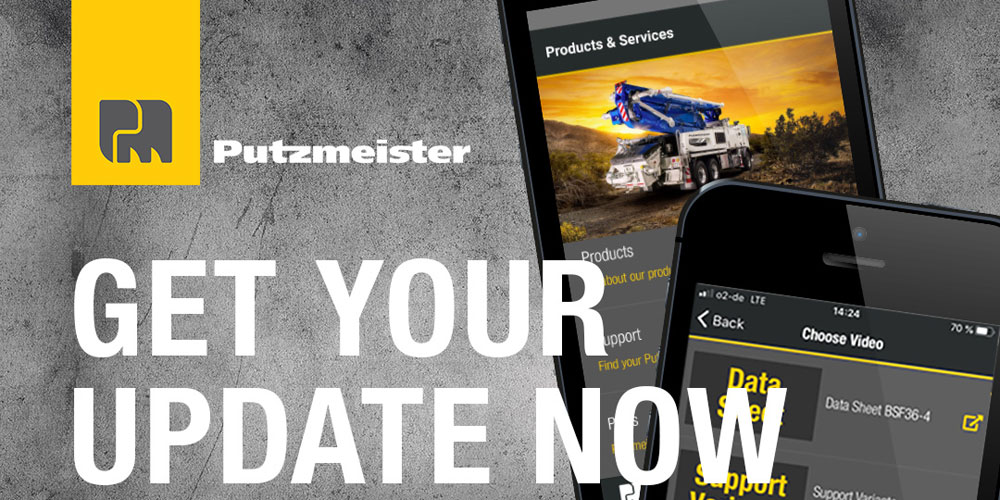 New update for Putzmeister Experts App