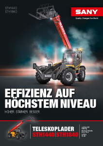 SANY STH1440-STH1840 Telehandler Broschüre DE