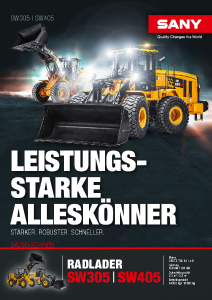 SANY Radlader SW305-SW405 Broschüre DE