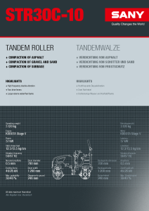 SANY STR30 Tandem Roller DE-EN