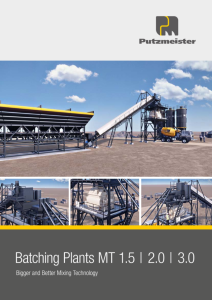 Putzmeister Batching Plants MT 1.5_2.0_3.0 IN