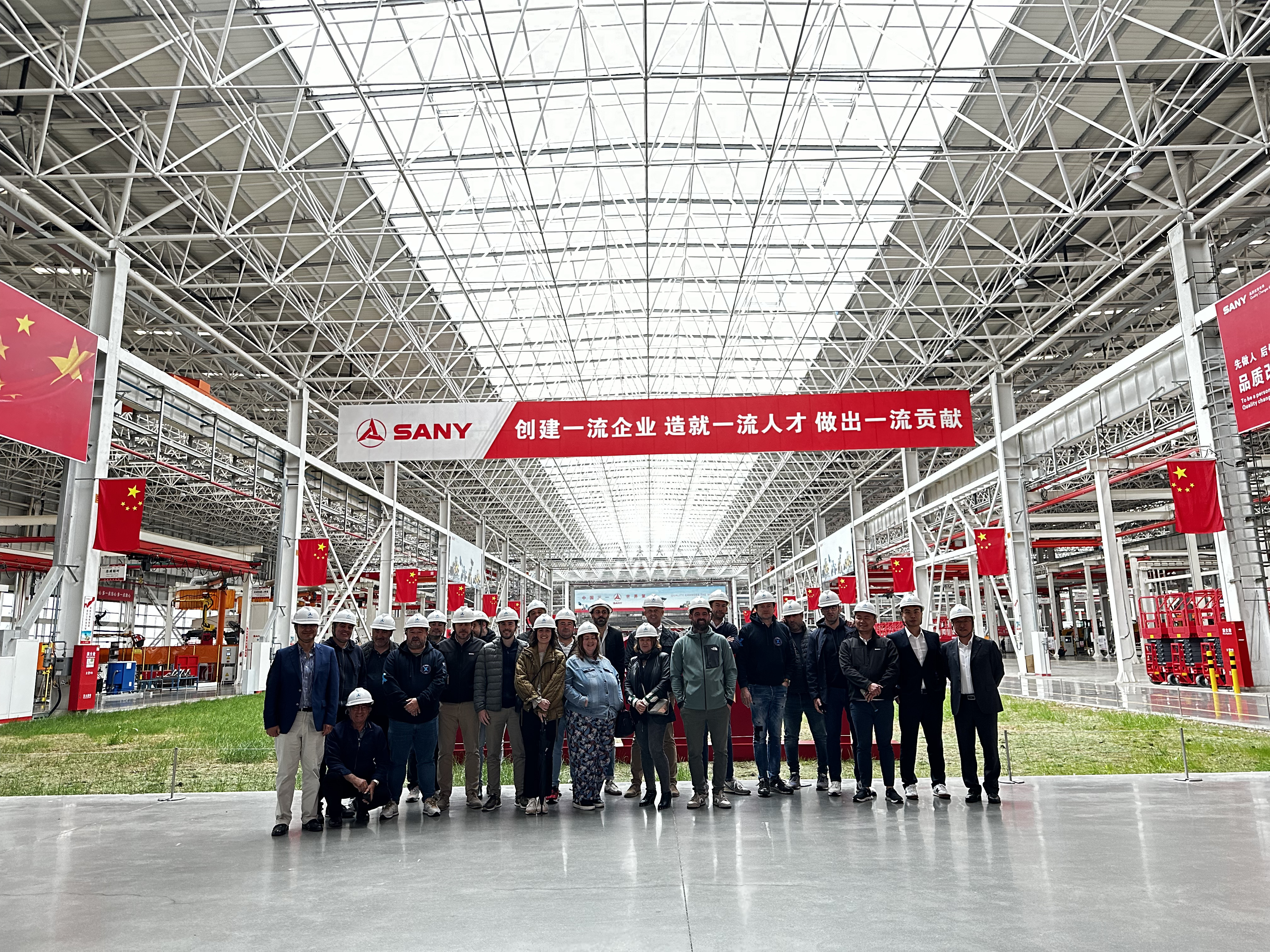 SANY Iberia customers and dealers visit SANY excavator and loaders' factories around Shanghai