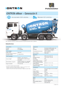 iONTRON eMixer Generation II Ficha Técnica ES