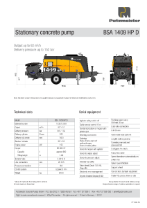 BSA 1409 HP D Data Sheet EN