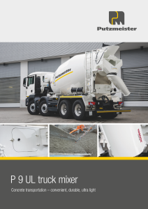 Truckmixer P9 UL Brochure EN