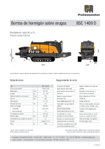 BSC 1409 D Ficha Técnica ES