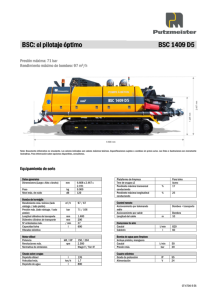 BSC 1409 D5 Ficha Técnica ES