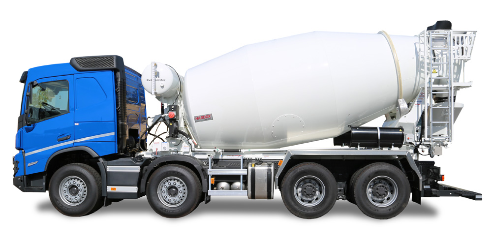 Putzmeister Truck mixer P 10 with Hardox steel drum
