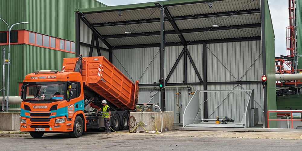 Wien Energie Receiving hopper