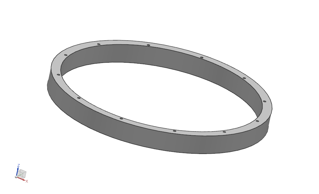 Plain compression ring 230 x 210 x 20