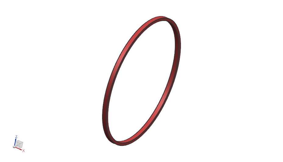 O-ring + 2 back-up rings 180x5 NBR